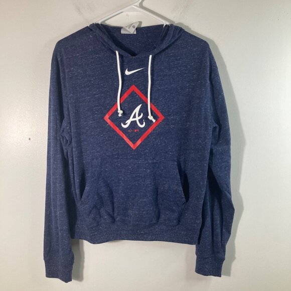 Womens Nike Atlanta Braves Hoodie MLBGenuine Merchandise M NWT - Picture 1 of 12